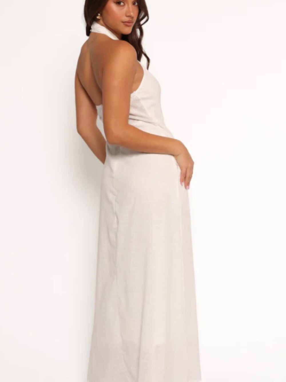 Petal & Pup Betsy Halterneck Maxi Dress White – US Small – NWT (repair needed) - Picture 16 of 16